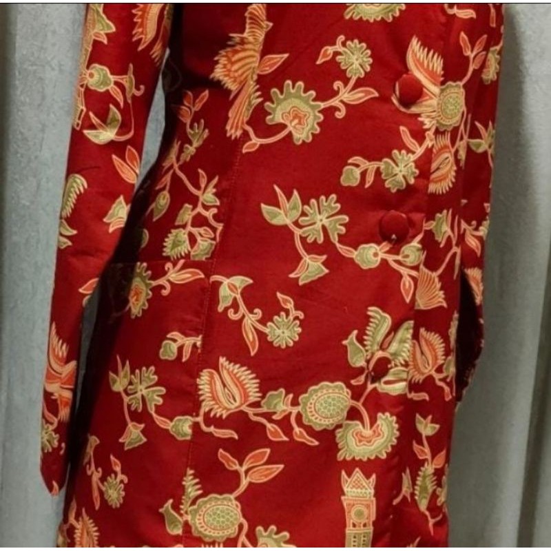 Blazer kain batik DWP DHARMA WANITA PERSATUAN INDONESIA lengkap termurah Cantik Premium