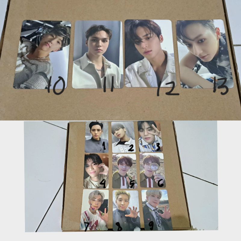 PHOTOCARD SEVENTEEN FACE THE SUN SECTOR 17 DIGICODE DVD POL ( MINGYU WONWOO VERNON HOSHI JUN)