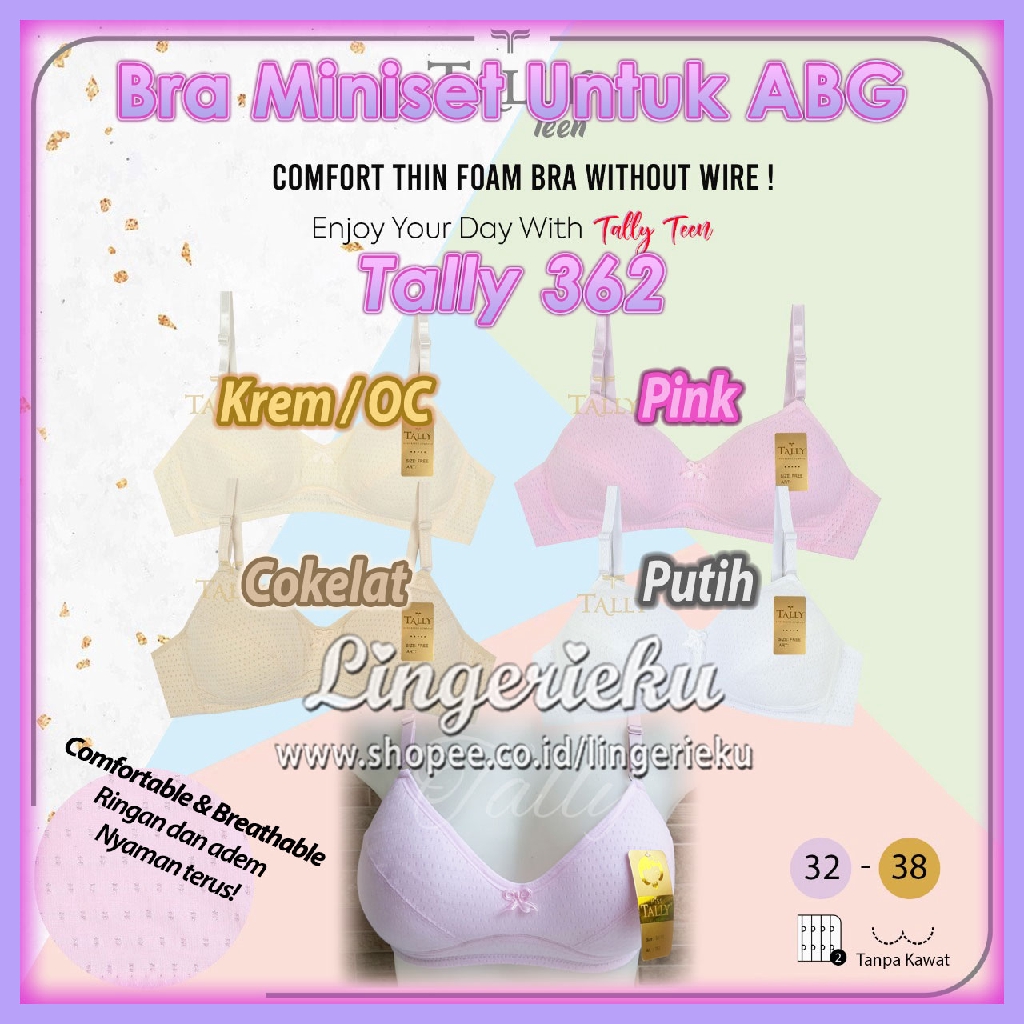 Tally 362 Bra Mini Set BH Anak Cewek ABG Remaja Pelajar Perempuan Dijamin Murah