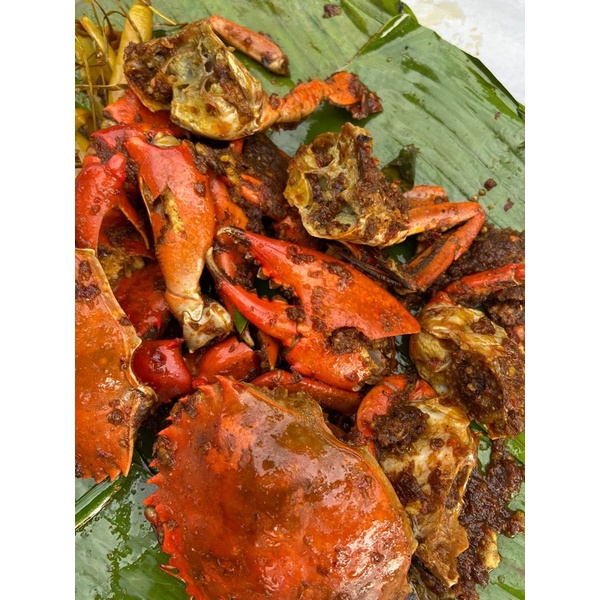 

Kepiting Nyinyir (Kepiting Rempah Asap - isi 3 ekor kepiting)