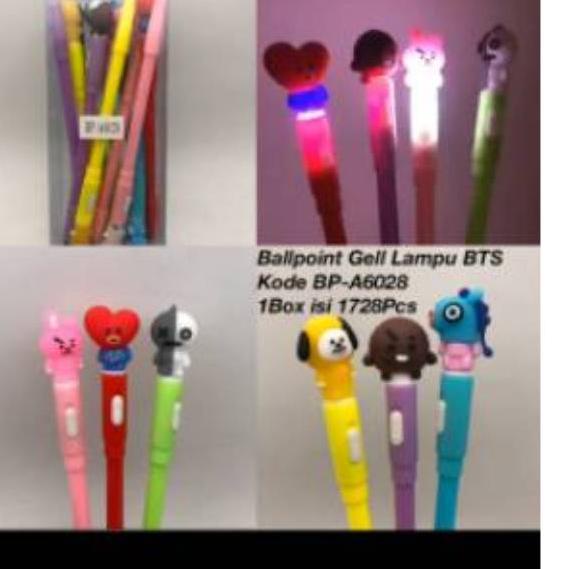 

Flash Sale 스 Pen gel bts atau bt21 lampu disko 12 pcs