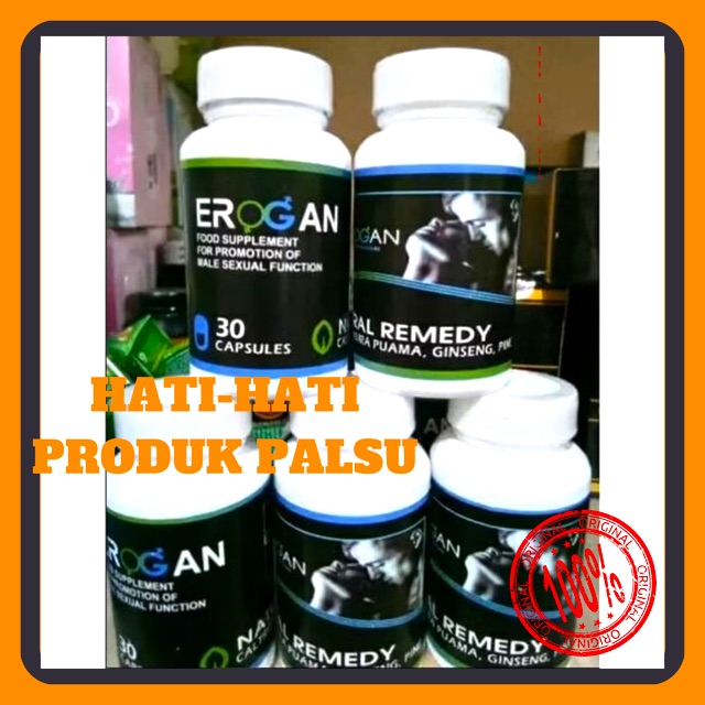 Original Erogan Stamina Pria Herbal Obat Pria Tahan Lama Pil Kapsul