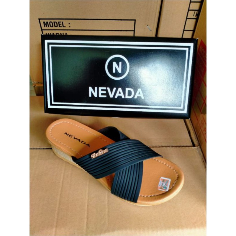 SANDAL WANITA  WEDGES  NVADA SILANG