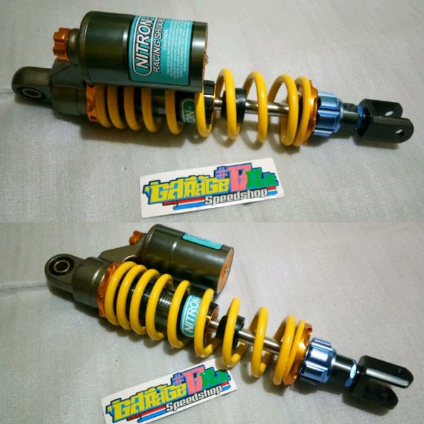 Shockbreaker Moto GP Copy Nitron Tabung Atas Per Stell Ukuran 310Mm Dan 330Mm Single Matic