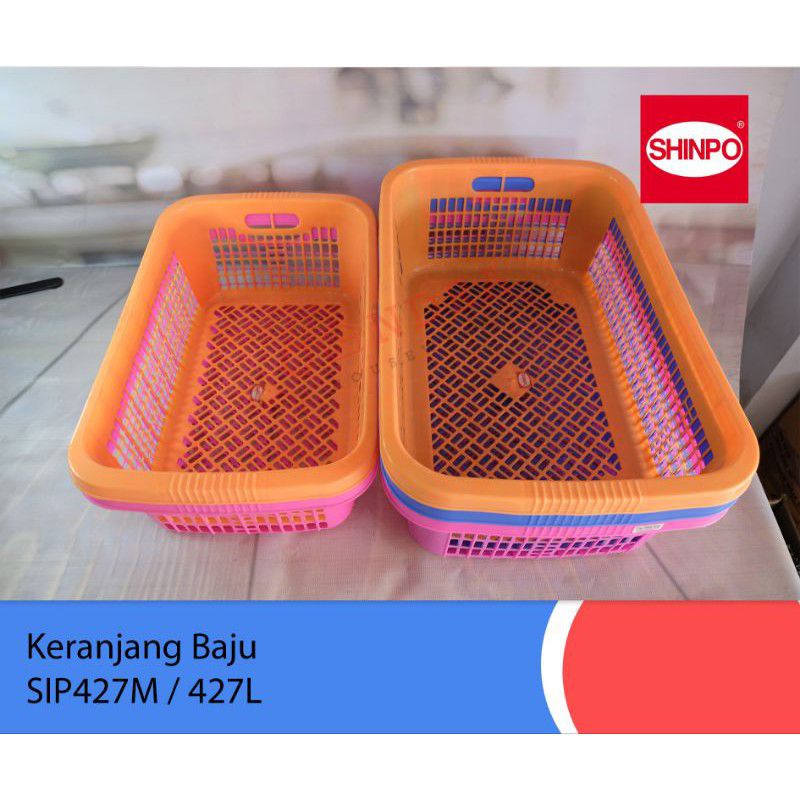 Keranjang Pakaian Baju Loundry Kotor Bersih Plastik Keranjang Baju