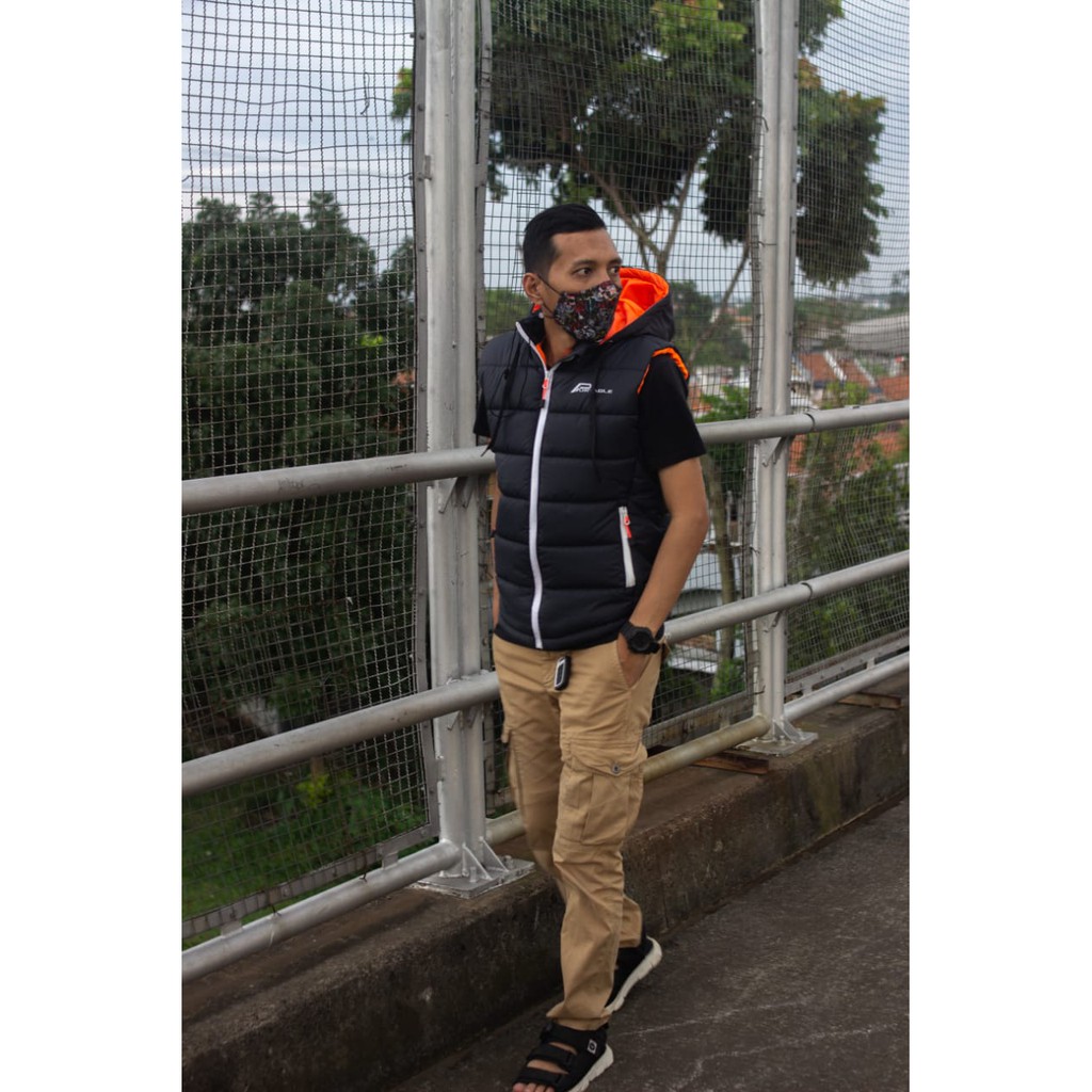 Jaket Rompi Motor Vest Riding Original PORTABLE Anti Air dan Anti Angin-1