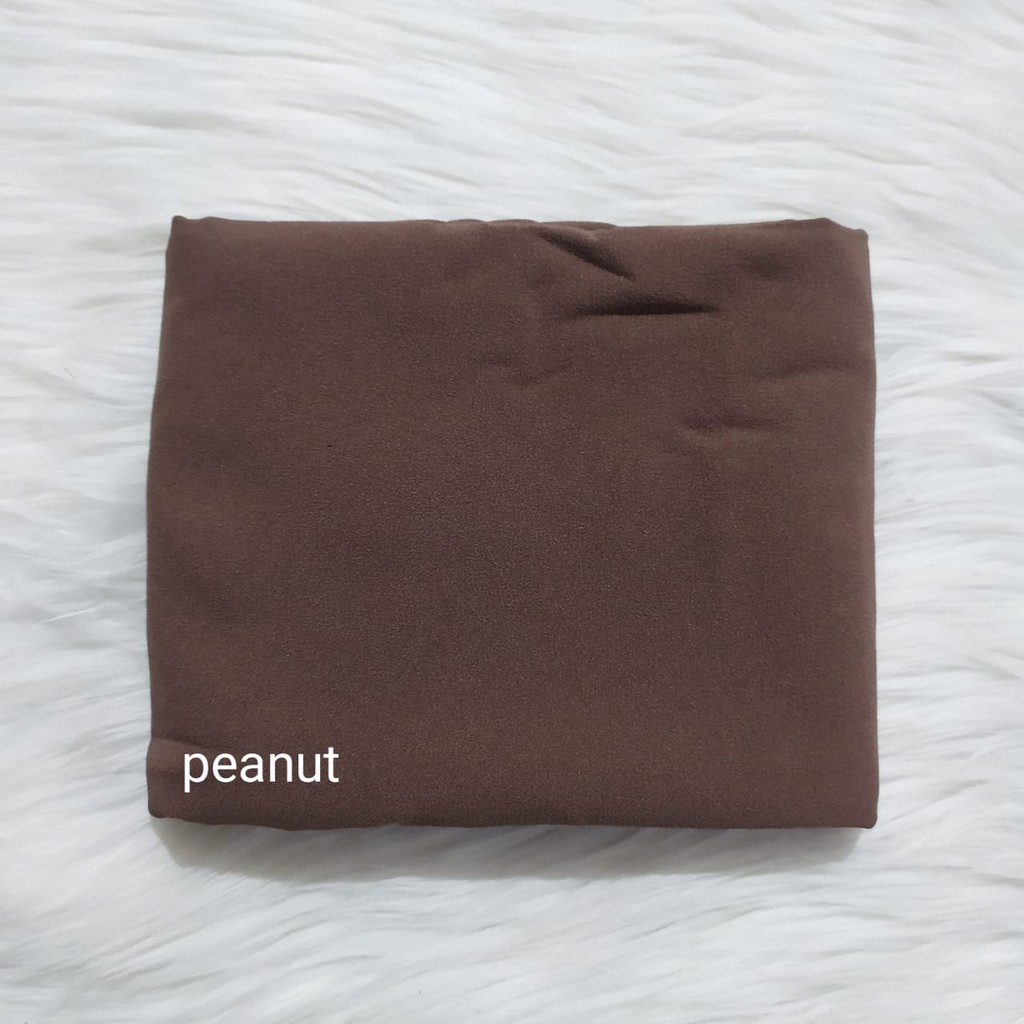 Bisa Cod Pasmina diamond 170x70cm / pashmina sabyan /pashmina diamond premium-Peanut