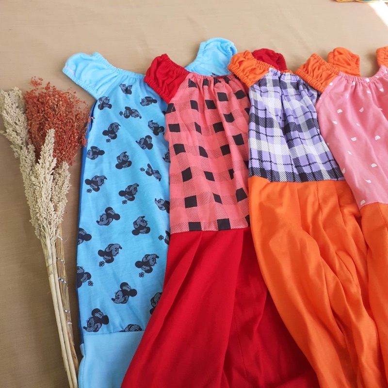 Daster Kaos Anak Perempuan Umur 3-5 tahun