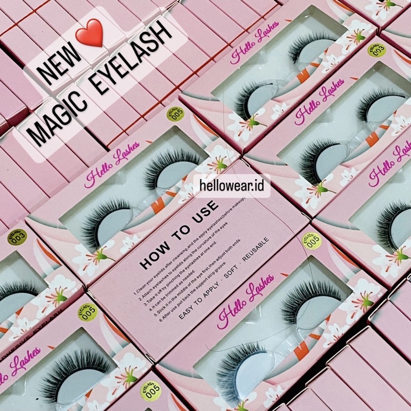 PREMIUM 3 Pasang MAGNETIC EYELASH 3 Pairs MAGNETIC EYELINER BULU MATA PALSU BULUMATA MAGNET