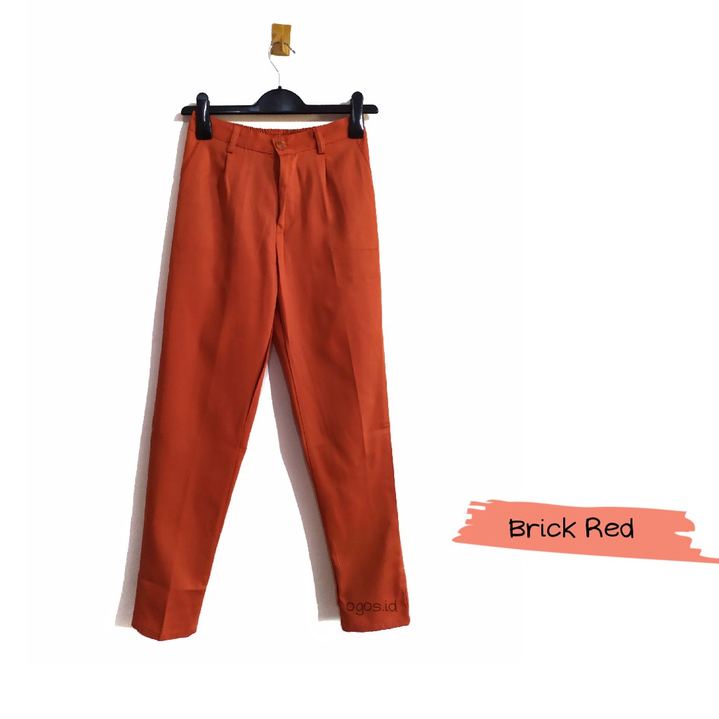 DISKON BAGGY PANTS MERAH BATA Shopee Indonesia