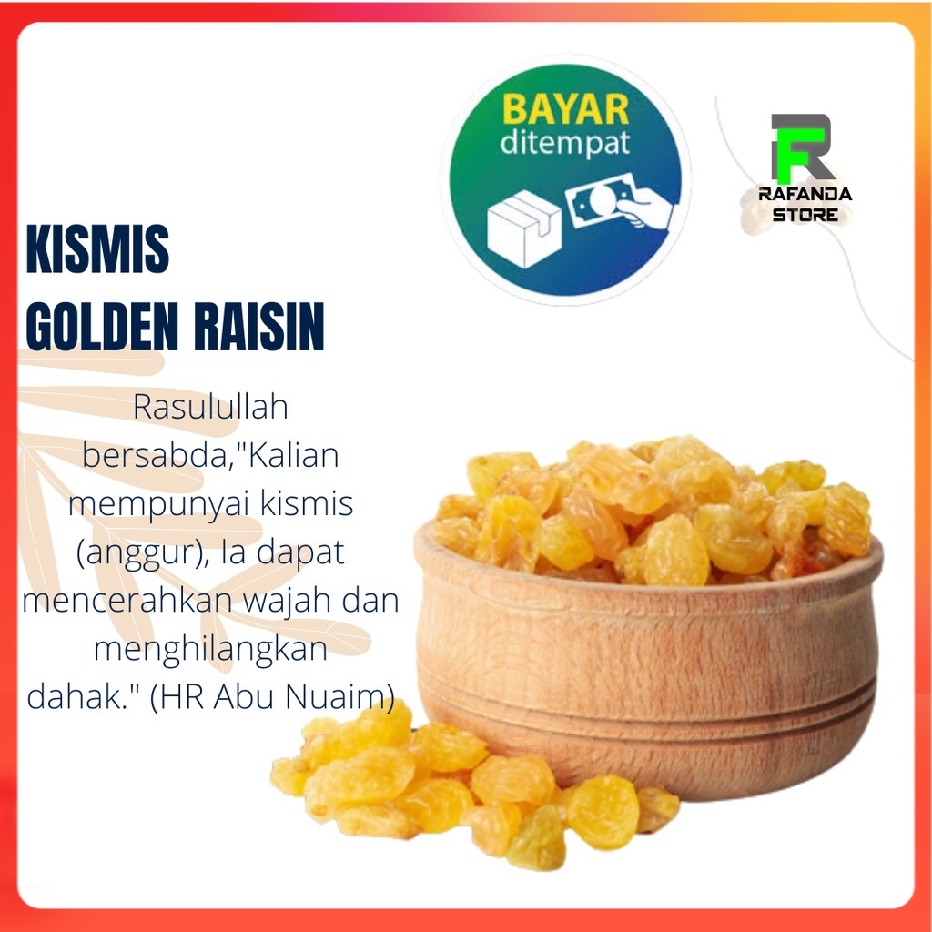 Kismis Manis Mutiara / Golden Raisin Asam Manis 500 gram / 1/2 kg