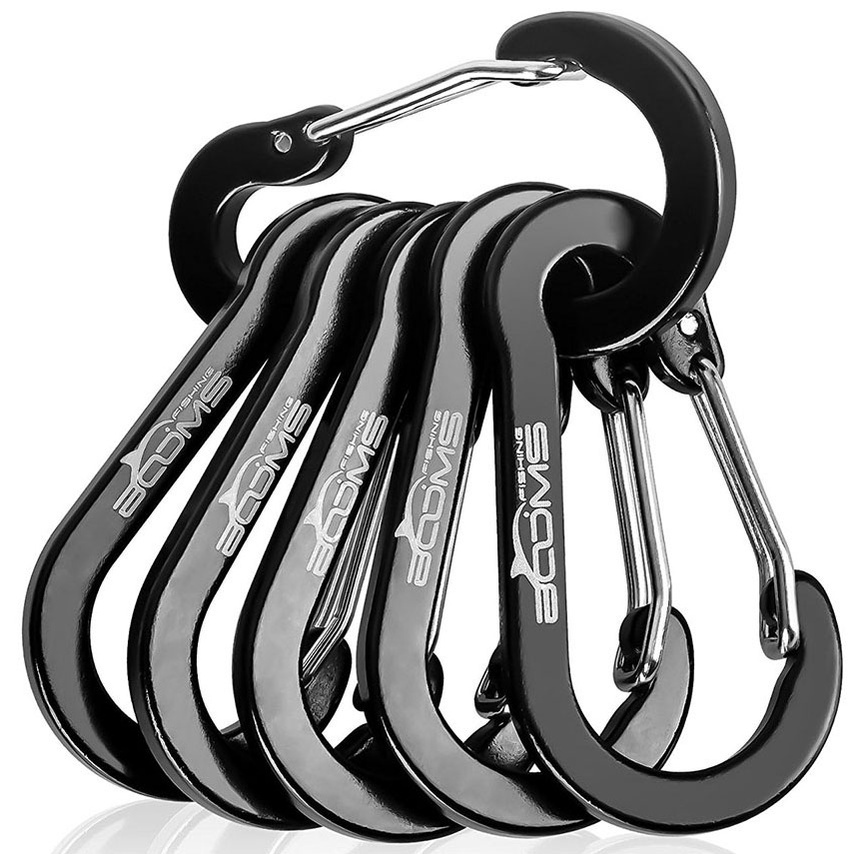 ACOMPS Gantungan Karabiner Aluminium Alloy Snap Clip Lock 6 PCS CC1 MIX COLOR