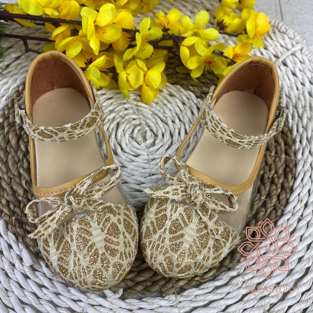 SEPATU FLATSHOES PESTA BROKAT 1 2 3 4 5 6 USIA HA16