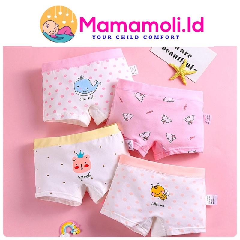 CD / Celana Dalam Anak Perempuan / Celana Dalam Boxer Anak Perempuan/ Celana Dalam Segi Empat/ Kancut Anak Perempuan/ Kolor Anak Perempuan Cewek/ Kids Underwear / Girl Underwear/ Pakaian Dalam Anak Perempuan