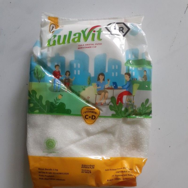 Jual Gulavit Gula Pasir Kemasan 1kg Indonesiashopee Indonesia 5330