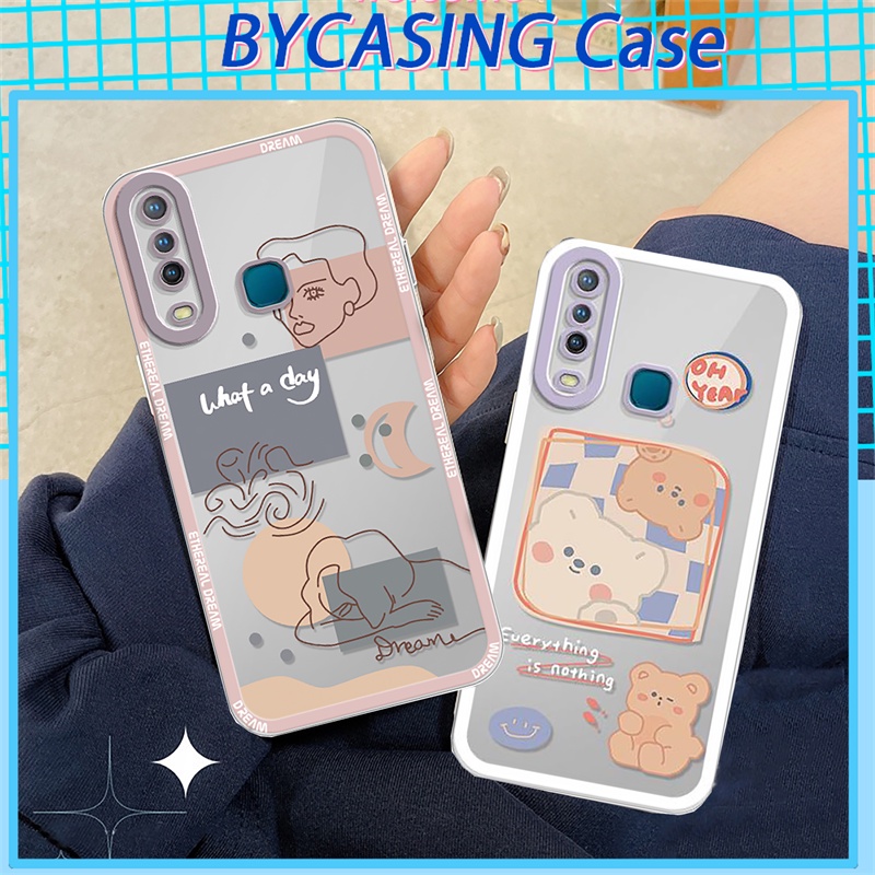 Soft Case Silikon Motif Beruang Untuk Huawei Y7A Y7 Pro 2019 Y9S Y9 Prime 2019 P20 Lite Nova 3i Nova 5T Nova7i 7SE P30 P40