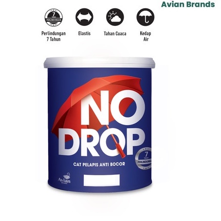 Cat Tembok Pelapis Anti Bocor NO DROP Warna 1 Kg