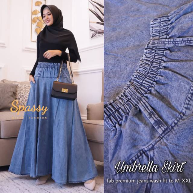 Umbrella Skirt by Spassy | Rok Jeans Wanita
