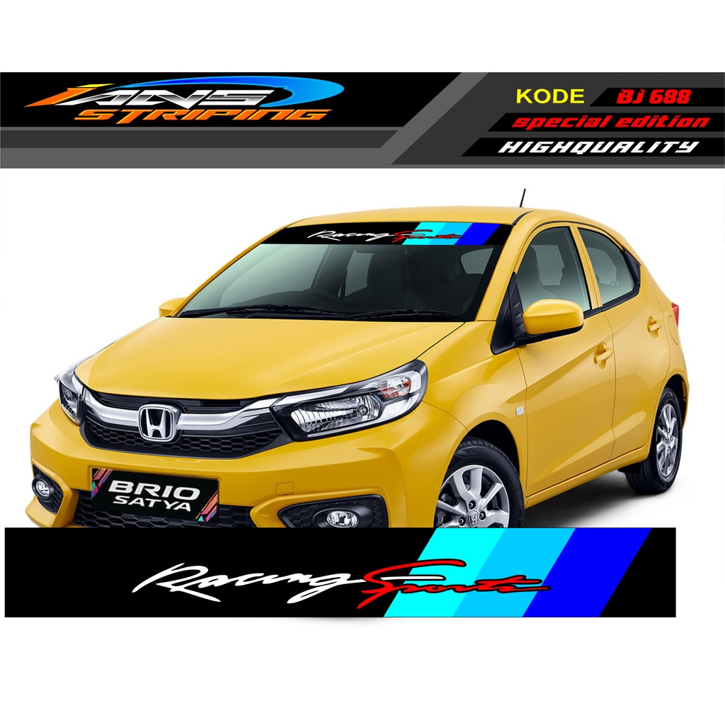 VARIASI STIKER KACA DEPAN MOBIL KIJANG/ STICKER KACA DEPAN AVANZA/ DECAL BRIO/ DECAL KACA DEPAN HONDA JAZZ