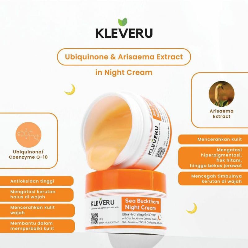 KLEVERU Sea Buckthorn Series | Cleansing Gel Facial Wash | Essence Toner | Day Night Cream