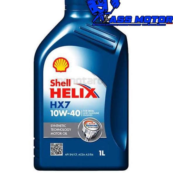 ➦ SHELL HX7 OLI SHELL HELIX HX7 Shell HX7 LABEL BARE HOLOGRAM 10w-40 1L UNTUK MOTOR SPORT ♥