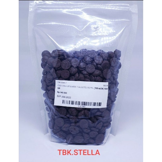 

CALLEBAUT DARK CALLETS 70.5 KEMASAN 500 GR