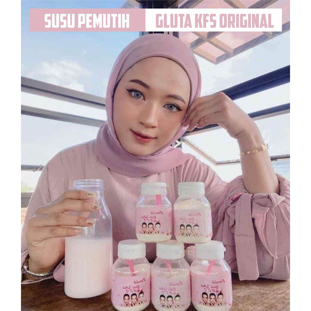 Susu Pemutih Gluta Kfs Original Minuman Pemutih Gluta White Kfs