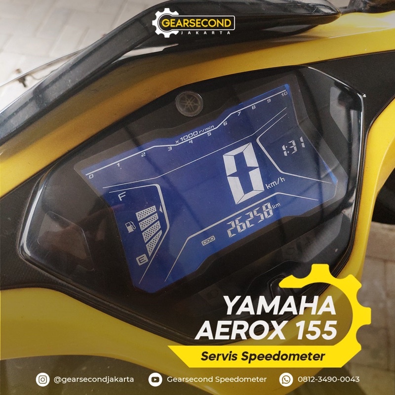 SERVICE SUNBURN SPEEDOMETER AEROX - GEARSECOND JAKARTA