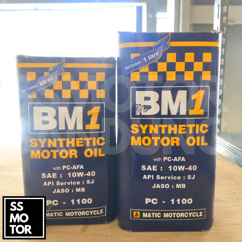 Oli BM1 BM 1 Matic Matik 1 Liter 1000 ML 800 ML 10w 40 Beat Mio Vario Scoopy Original