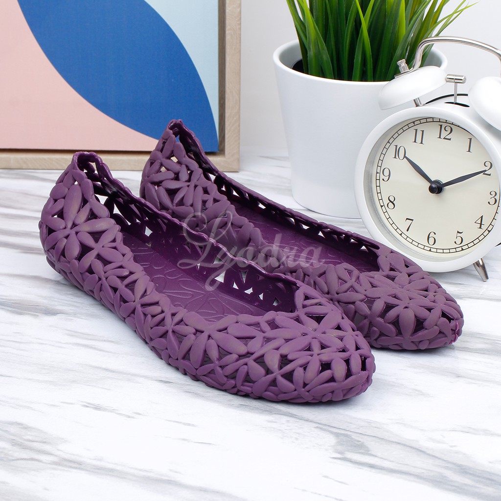 Lyodra Ingrid Flat Jelly Shoes Import LDR901 Real Pict