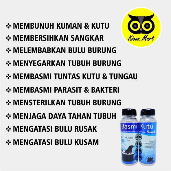SHAMPO SAMPO BURUNG LOVEBIRD LOVE BIRD KACER KUTUAN BULU KUSAM OBAT BASMI KUTU SEMPATI JAMUR ZEROUC1