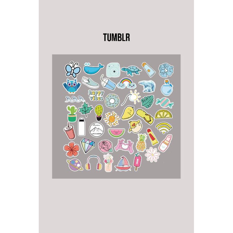 

Tumblr sticker pack (43 pcs)