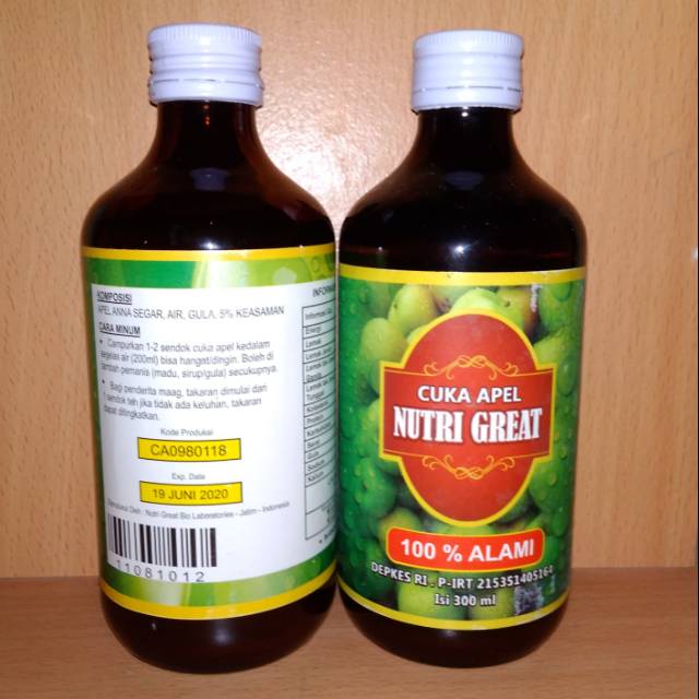 

Cuka Apel Nutri Great 100% Asli Denpasar Bali