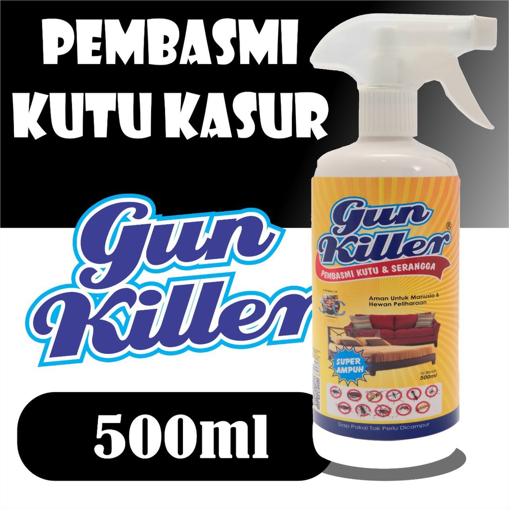 GUN KILLER Pembasmi Kutu Kasur Tangau Gurem Original Dan Efektif  Membasmi Serangga & Hama tumila ob
