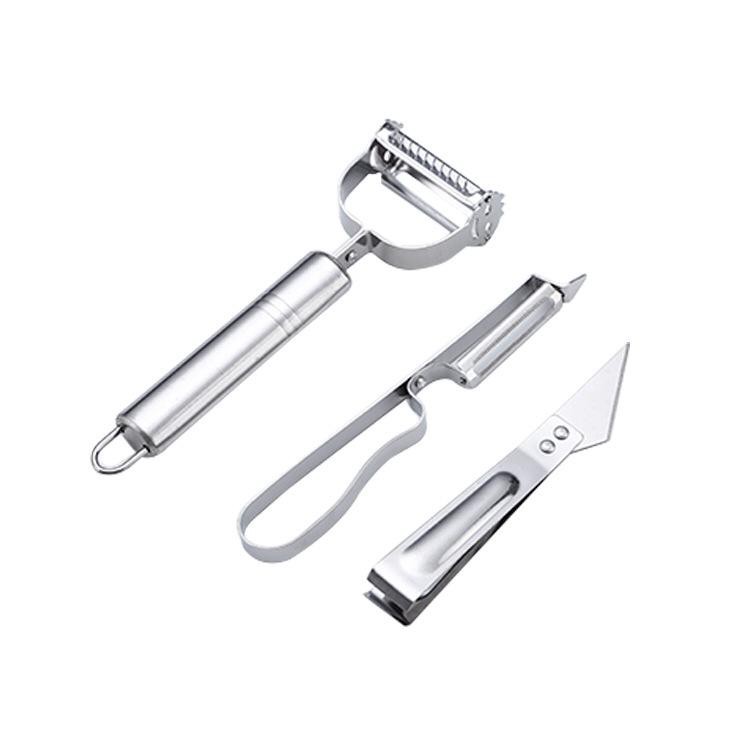 UNNISO -  Pisau Peeler Stainless Pengupas Kulit Buah Dan Sayur 1 Set isi 3 Pc