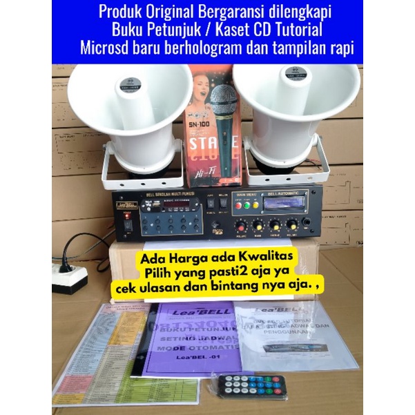 Bell sekolah otomatis 2 speaker