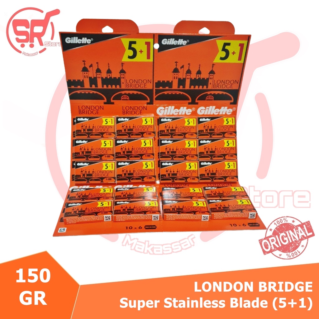 London Bridge Silet Cukur Super Stainless Blade / Silet London ( Original/Asli )