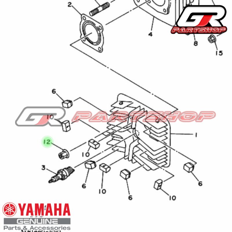 MUR BLOK HEAD SET F1ZR ORI YGP FIZR FIZ F1Z R BLOKHEAD BLOCK HEAD CYLINDER ATAS NUT BAUT