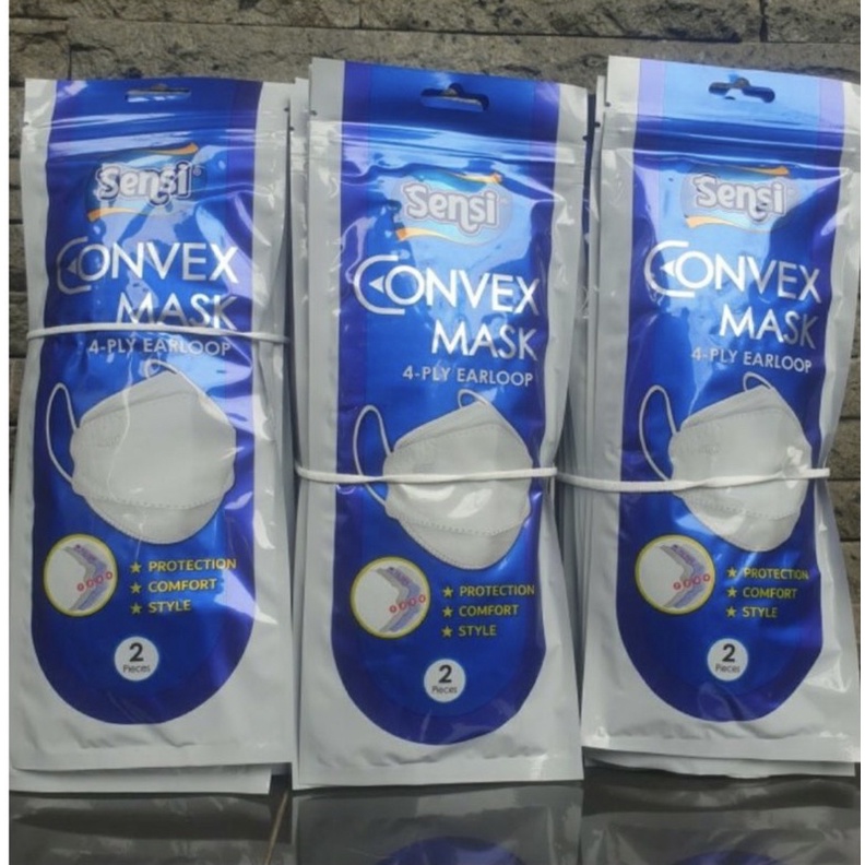 Masker Sensi Convex 4ply Sachet isi 2pcs