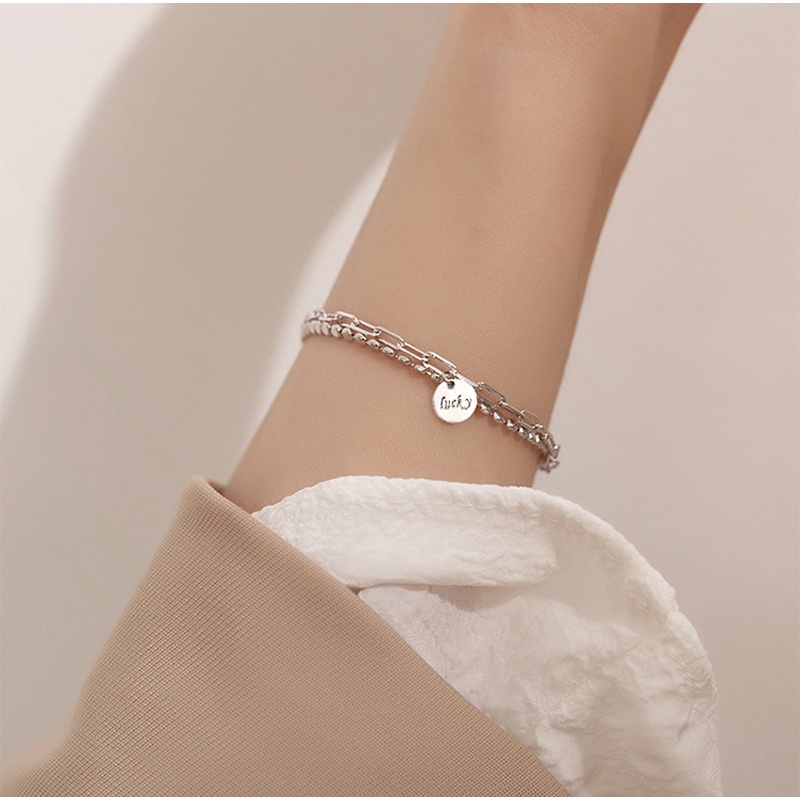 Gelang GL38 Tembaga Lapis S925 Premium Fashion Wanita Gelang Unik Lucu Keren Bagus Banget /Deluna/ BS