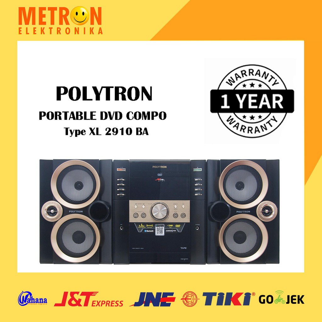 POLYTRON XL 2910 BA PORTABLE DVD COMPO + USB + FM RADIO / XL2910