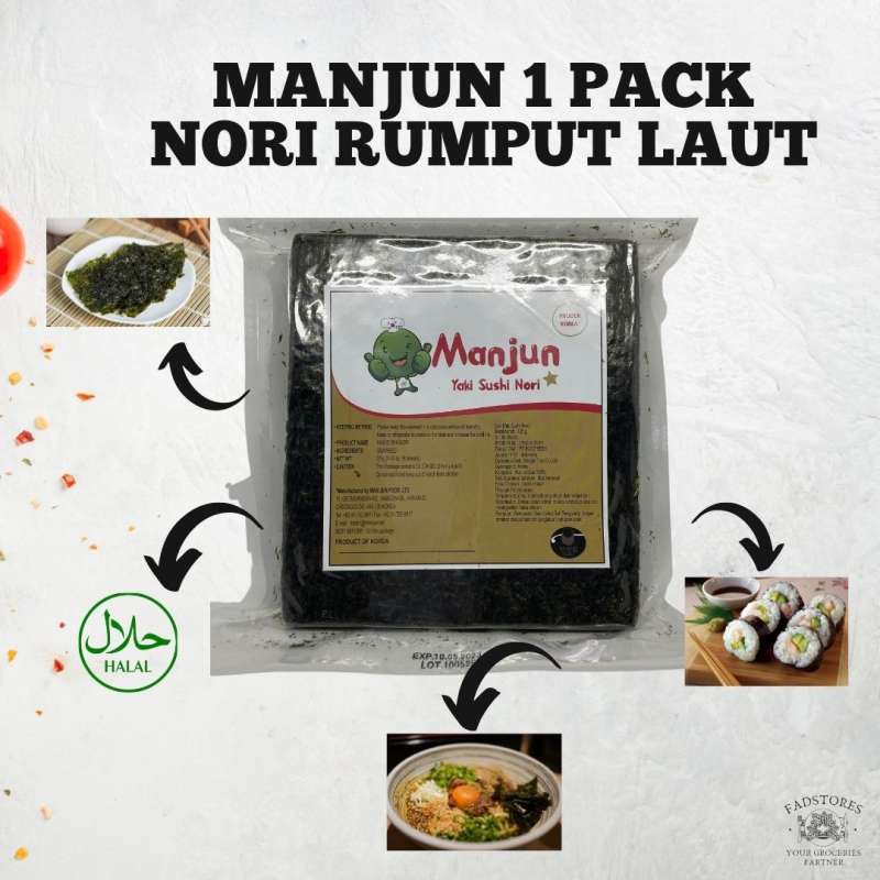 

☄️NEW✨ NORI RUMPUT LAUT \\ Manjun Nori \\ Seaweed Rumput Laut \\ BISA UNTUK Sushi Gimbap Korean Yaki \\ Sushi Nori \\ HALAL 100 %
