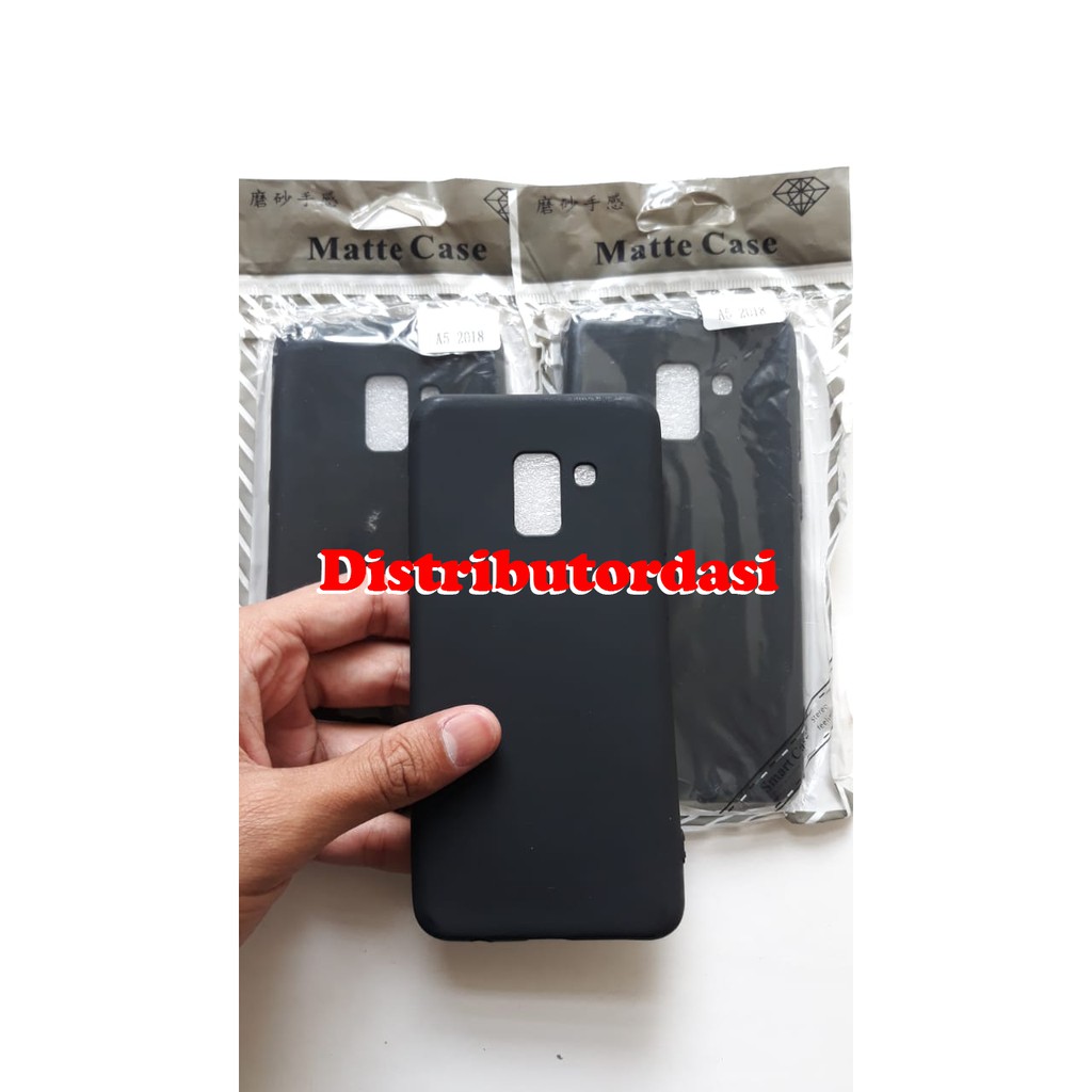 SOFTCASE CASE TPU SILIKON CASING KONDOM blackmatte samsung A5 2018 ready stok grosir