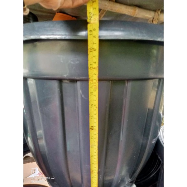 pot hitam ukuran 60 -size big- gosend instan jual pot