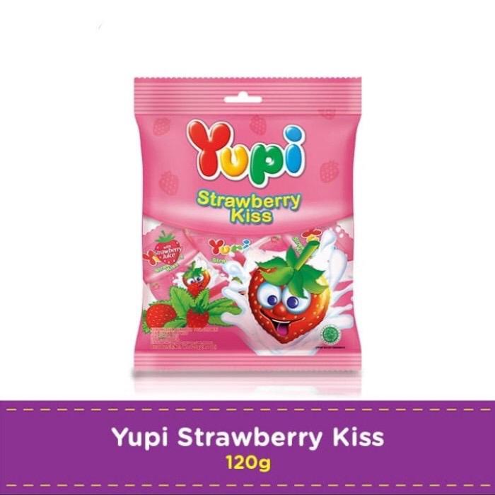 

PROMO YUPI STRAWBERRY KISS | PERMEN YUPI STRAWBERRY KISS 1 PACK 120gr PERMEN JADUL