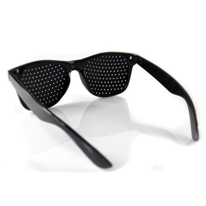 Kacamata Terapi Anti Myopia Pinhole Glasses - D11301 - Black--YOOSKE