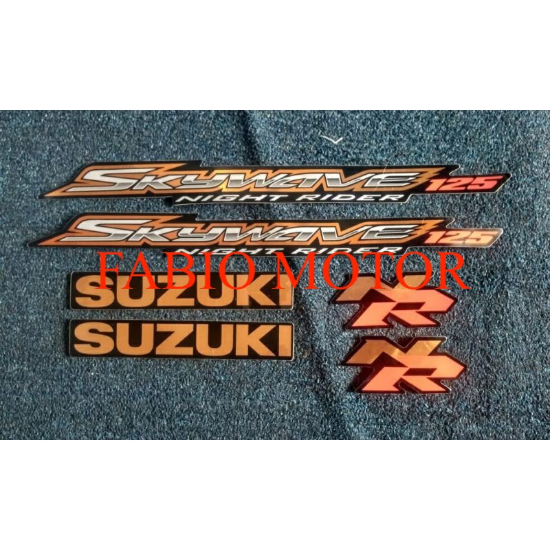 stiker striping suzuki skywave 125 night raider