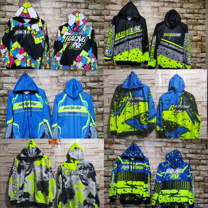 Jaket Racing Line Printing