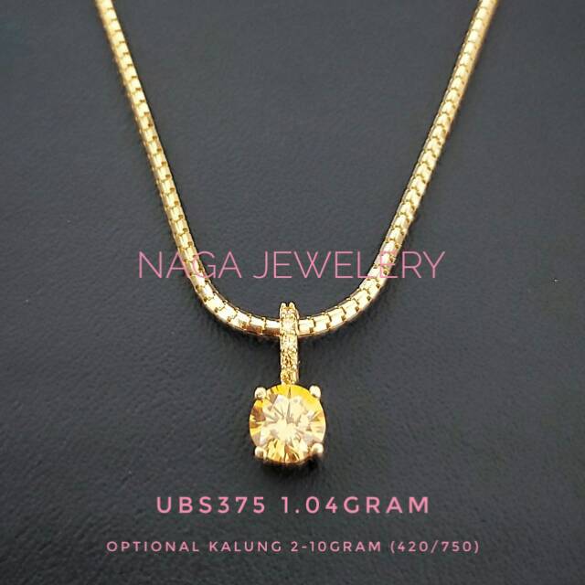 Kalung variasi liontin mata ~UBS emas kadar 375&420