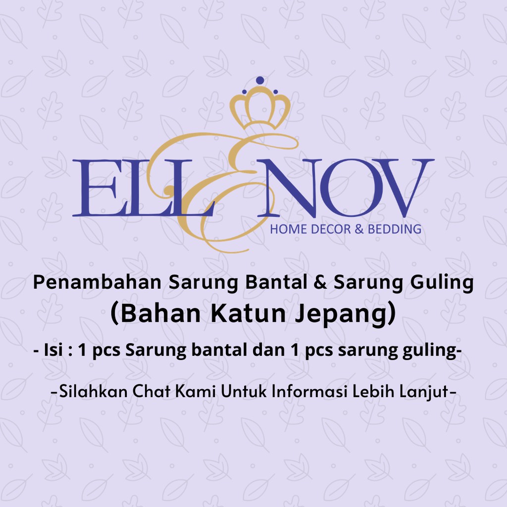 Penambahan Sarung Bantal dan Sarung Guling Bahan Katun Jepang / Sarung bantal guling katun jepang